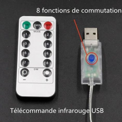 Guirlande lumineuse - Noldcoratives - 3m20 - LED - Blanc - Extérieur - Jardin (1/4)