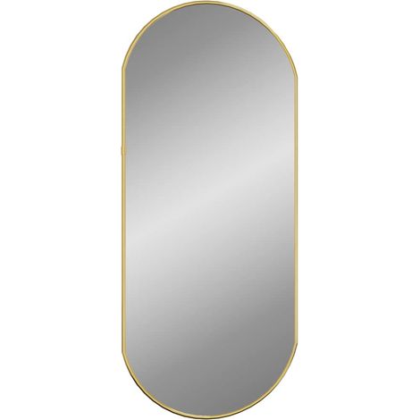 vidaXL Espejo de pared ovalado dorado 70x30 cm (1/2)