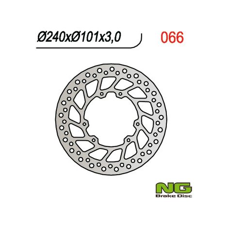 Disco de freno delantero NG Honda CR/CRF 125/250/450 2002-2014 240x101x3