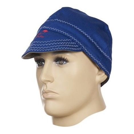 Gorra soldador 61 cm, azul
