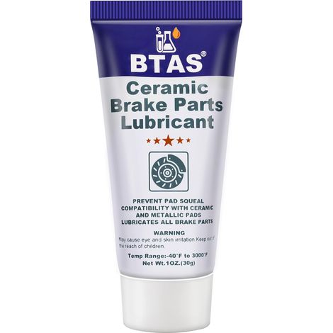 Graisse de Frein pour Pièces de Frein, Lubrifiant pour Goupilles Coulissantes et Plaquettes d'Étrier, Graisse Silicone Céramique Synthétique Haute-Température (1/5)
