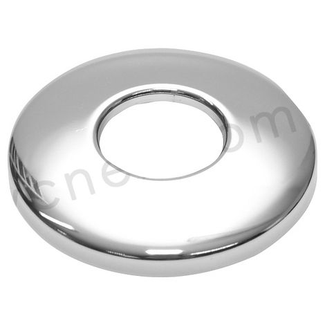 Rosace en acier chromé 32 mm – Diamètre extérieur 80 mm – Hauteur 10 mm – Pour masquer le trou du siphon – Pepte
