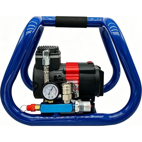 Battery Compressor Air Compressor for Makita 18 V Battery, 3 L 8 Bar Portable Low Noise Air Compressor for Tyre Inflation, Car Repair, Industrial Cleaning (3/8 Inch Thread Connection) (1/5)
