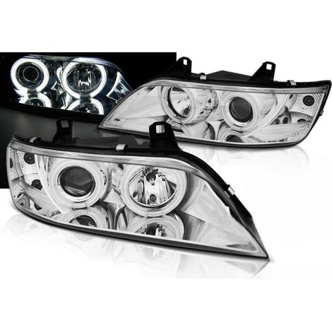 Paire de feux phares BMW Z3 de 1996 a 2002 angel eyes CCFL chrome-27361109 (1/3)