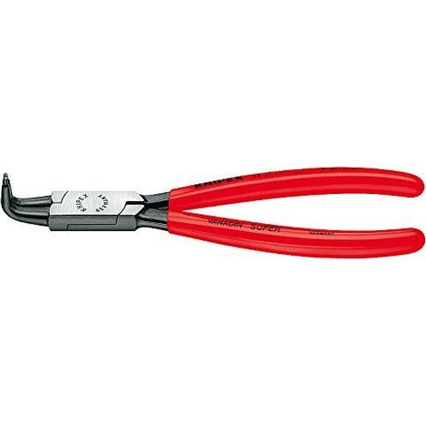 Knipex Pince pour circlips pour circlips interieurs d'alesage noire atramentisee, gainees en plastique 170 mm 44 21 J21