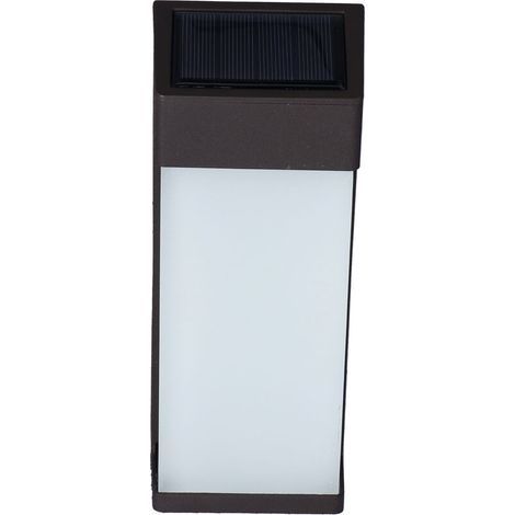 Jeffergarden Applique murale solaire LED en verre, étanche et antirouille, économie d'énergie pour l'éclairage extérieur-DOU
