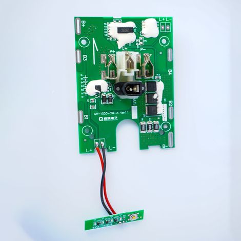 Carte de protection de batterie au lithium 3MOS pour outils électriques avec panneau lumineux, perceuse électrique, perceuse à percussion, perceuse sans fil, perceuse électrique haute capacité (1/4)