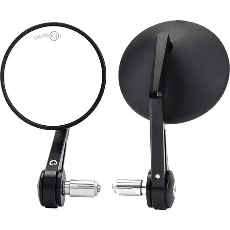 Espejo retrovisor para manillar de motocicleta, ajuste de 360 ​​grados, ajuste universal para manillares de 7/8". (1/2)