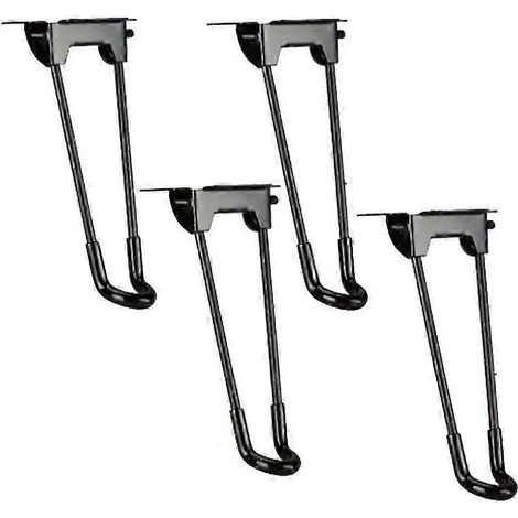 Quatre pieds de meubles en métal de 18,5 cm, de style épingle à cheveux, avec une conception détachable et pliable, protègent le sol et sont compatibles avec les petites tables basses. (1/5)