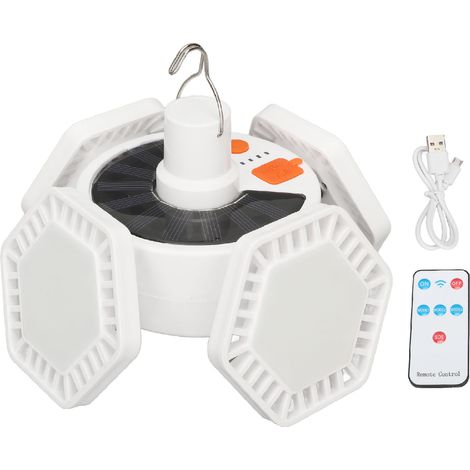 solaire LED à 4 feuilles pour le camping lampe de tente d (1/5)