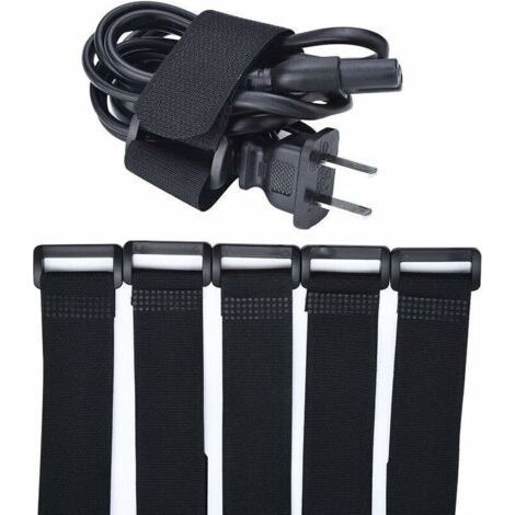 Set of 10pcs Cable Ties, Adjustable Scratch Straps with Plastic Buckle (300 mm x 20mm) (1/3)