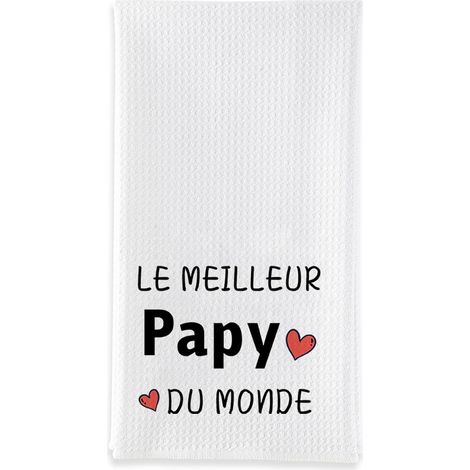Idee Cadeau Grand Pere Anniversaire Noel,Cadeaux Papy Fete des Grand Pere Fete des Papy Grands Peres,Torchons de Cuisine Utile,Deco Cuisine,Essuie Main (1/5)