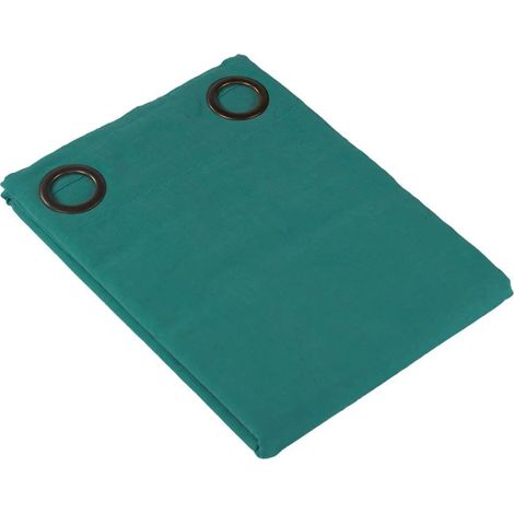 Rideau 140 x 250 cm en tissu turquoise avec 8 œillets - CELESTIA 4527 (1/5)