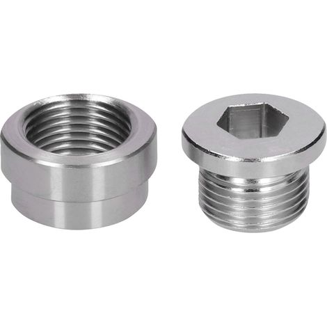 Bouchon fileté, écrou à souder, douille hexagonale, accessoires pour capteur d'oxygène, raccord pour dispositif d'échappement M18