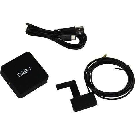 DAB 004 Box Tuner d'antenne radio numérique Transmission FM Alimenté par USB pour voiture Android 5.1 et supérieur (uniquement les pays qui ont un signal) (1/5)