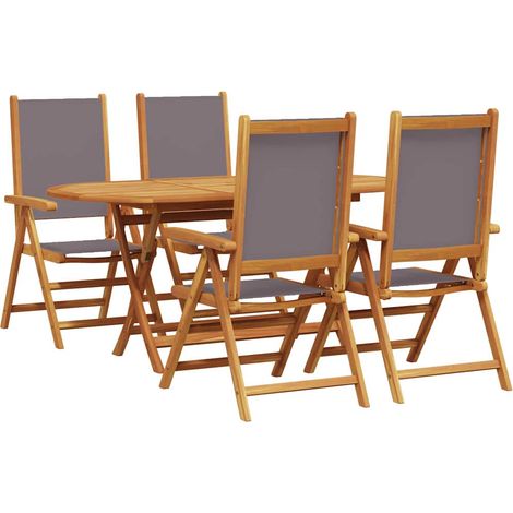 Maison Exclusive - Set da Pranzo per Giardino 5 pz Antracite (1/5)