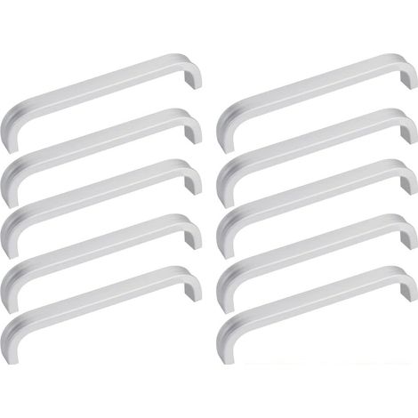 10 PCS Poignée de Meuble Cuisine Inox Poignet de Porte Cuisine Universel Poignet Tiroir Meuble en Aluminium Poignée Bâton De Porte Exterieure (1/5)