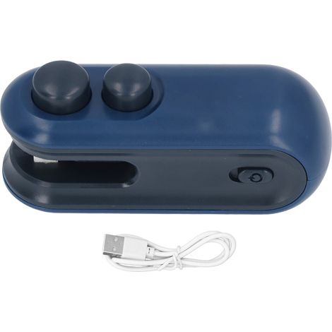 Mini Machine portative de scelleur de chaleur Rechargeable de scelleur de sac pour des sacs de nourriture pour animaux de compagnie de Biscuit de puce Camping pique-nique cuisine bleu (1/5)