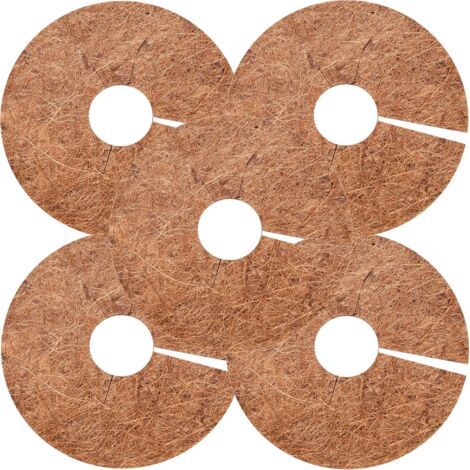 Tapis De Coco Plantes,8 Pièces Tapis De Noix De Coco Disque De Protection Plante Protection d'hiver pour Le Jardin de l'hôtel à la Maison(30cm)