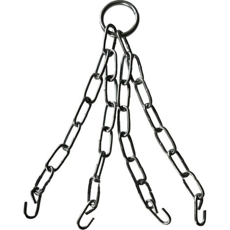 1 Chaîne de suspension, métal zingué, crochets en S, pour sac de frappe MMA boxe (1/5)