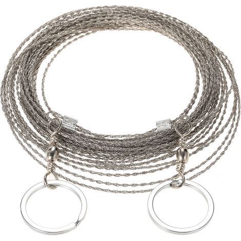 Ensoleille – Scie à fil extérieure 10m – Acier inoxydable – Pour coupe bois et plastique – Léger et durable – Idéal randonnée et camping (1/4)