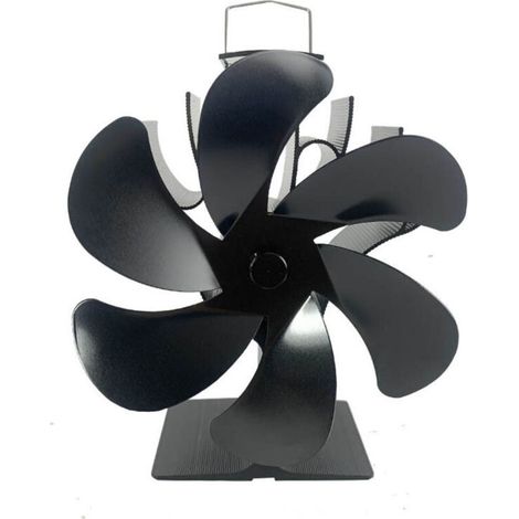 Wood Stove & Fireplace Fan - Heat Powered, Silent, 6 Blades (1/5)