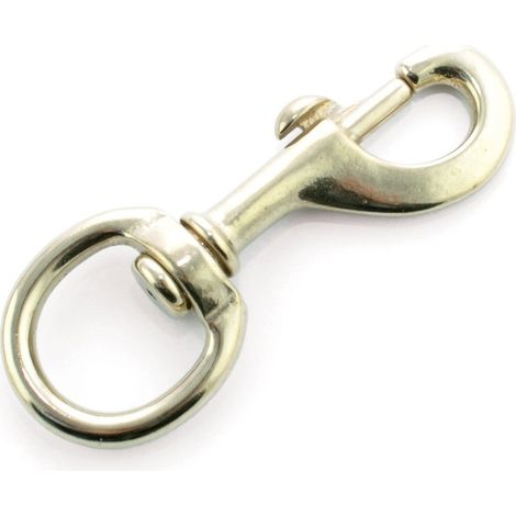 Mousqueton en laiton pour lunghina avec chambre ronde une grande taille couleur or