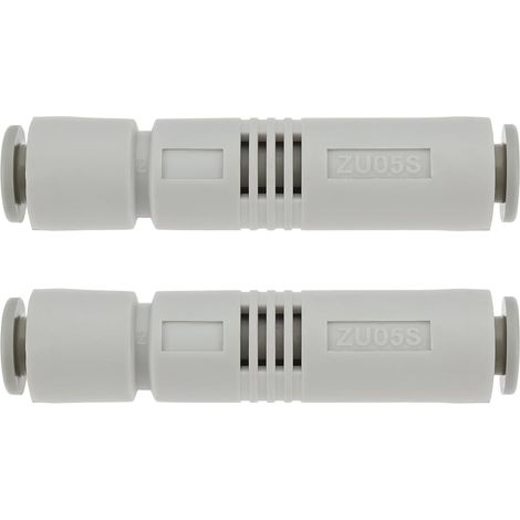 Eyector de vacío neumático ZU05S (2 unidades, puerto de 6 mm, 59 x 13,3 mm, 85 kPa), tubo recto, para automoción, semiconductores, electrónica y máquinas herramienta. (1/5)