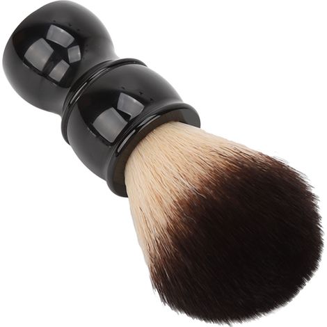 Brosse à barbe homme portable, manche résine ergonomique, poils nylon doux, rasage visage et entretien, kit toiletteur. (1/5)