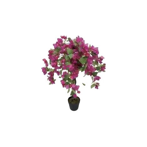 Bougainvillea artificiale in vaso, design realistico, resistente a tutte le stagioni, 90 cm (1/2)