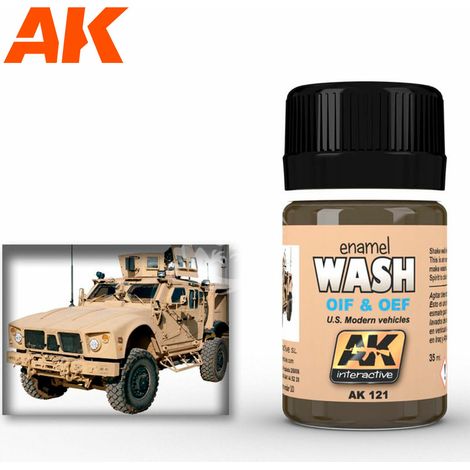 Fluido per la pulizia di veicoli OIF e OEF - Lavaggio veicoli USA AK-121 AK121 35 ml (1/2)