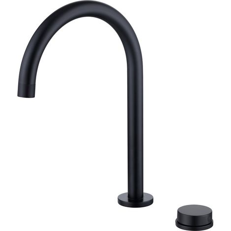 2-Loch-Waschtischarmatur, Messing-Waschtischarmatur, 2-Loch-Waschtischarmatur (schwarz)