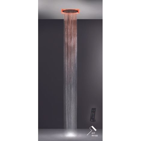Gessi Afilo, sistema de ducha multifuncional 500x500 tipo lluvia,
