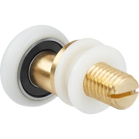 Roulette de Porte de Douche, 23mm Roulette Porte Coulissante Douche de Remplacement pour Rouleau kit 8 Pièces (1/5)