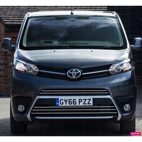 Toyota Proace – Chromgrill und Stoßstangenleisten (1/3)