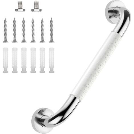 Barre d'Appui Antidérapante pour Salle de Bain, 30 cm en Acier Inoxydable Barre de Sécurité pour Douche pour Personnes Âgées Poignée Murale pour Baignoire, Toilettes, Bain (1/5)