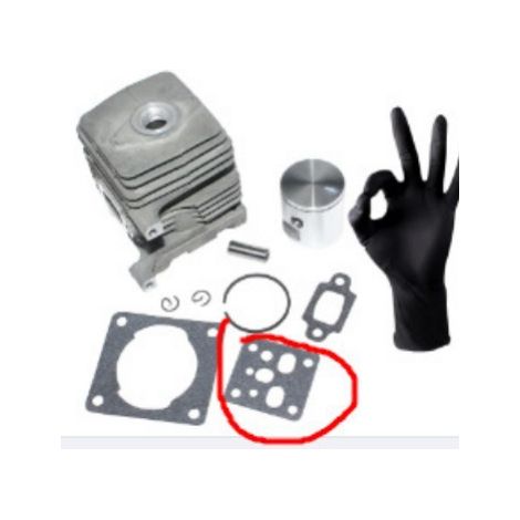 4140 020 1203 Piston de cylindre compatible avec Stihl FS38 2-Mix, FS55 2-Mix et FS55R (ancien modèle) (1/4)