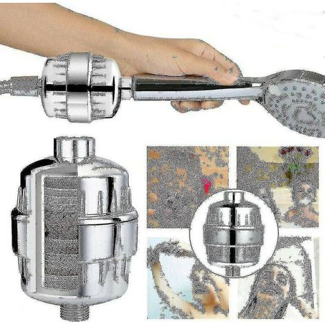Filtre de douche universel, adoucisseur d'eau, purificateur d'eau dure, pommeau de douche (1/5)