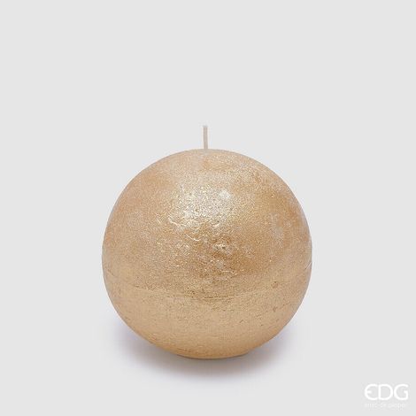 EDG Enzo De Gasperi Candela Sfera Rustic D 10 Cm Light Gold