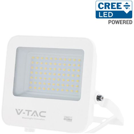 Projecteur LED Extérieur 50W 115lm/W CREE Chip Blanc V-TAC VT-4455 - 115 deg - Blanc neutre - 4000K (1/4)