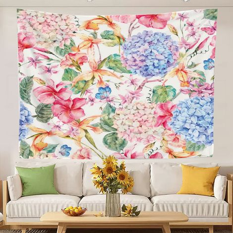 Tapisserie universitaire bohème, couverture de plage, fond de lit, décoration intérieure 100x75cm (1/5)