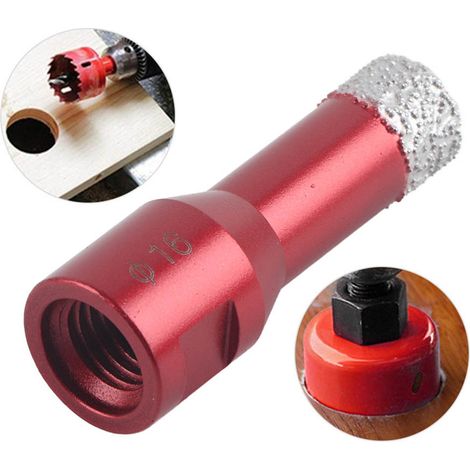2 gelötete Bohrer zum Bohren von Marmor, Reibahle für Winkelschleifer, 16 mm (1/5)