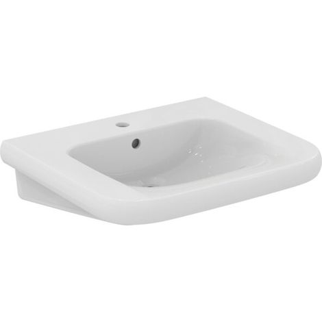 Ideal Standard E3622HY Lavabo Contour 21+ 1 trou pour robinet avec trop-plein