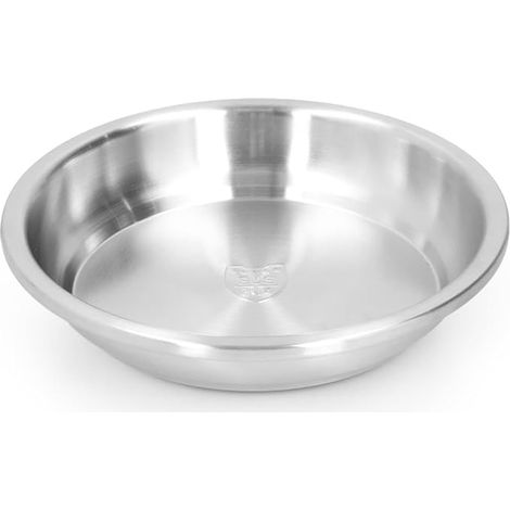 Round Serving Plates, Stainless Steel Round Plate, Camping Plates for Eating, Dinner Plate, Salad Soup Serving Dish for Home Kitchen (28cm) (1/5)