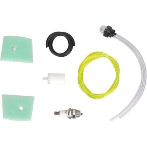 Filtro de aire y combustible, 530047721 Filtro de aire con bujía/bombilla de cebado Accesorio de repuesto para motosierra Husqvarna 123L 322C (1/4)