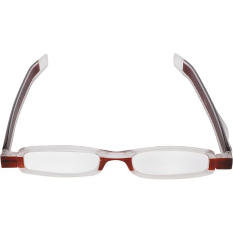 Lunettes de lecture portables pliables et rotatives à 360° à monture bicolore pour personnes âgées TR90350, couleur thé (1/5)