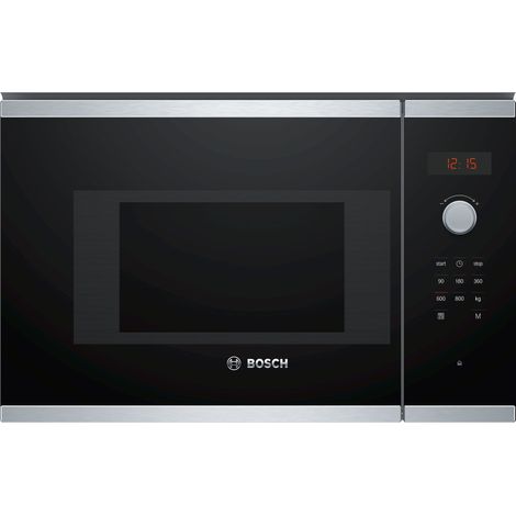 Bosch Serie 4 BFL523MS1F Microonde da incasso 38cm Acciaio inox. Posizionamento dell'apparecchio: Da incasso, Tipo di prodotto: Solo microonde, Capacità interna: 20 L, Potenza Microonde: 800 W, Dis... (1/5)