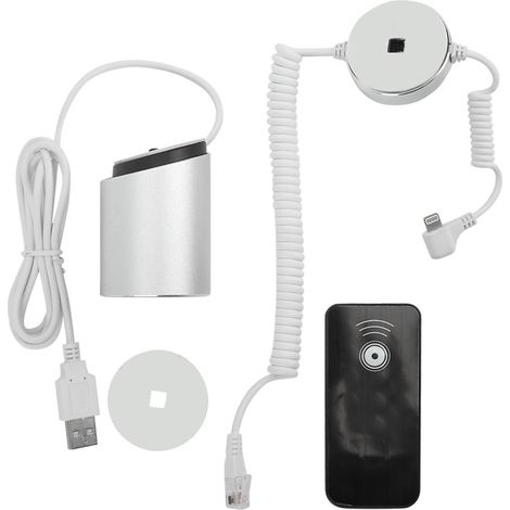 Support de Sécurité pour Téléphone avec Alarme Anti-Vol et Fonction de Charge pour Boutiques et Salles d'Exposition - Compatible iOS (1/5)