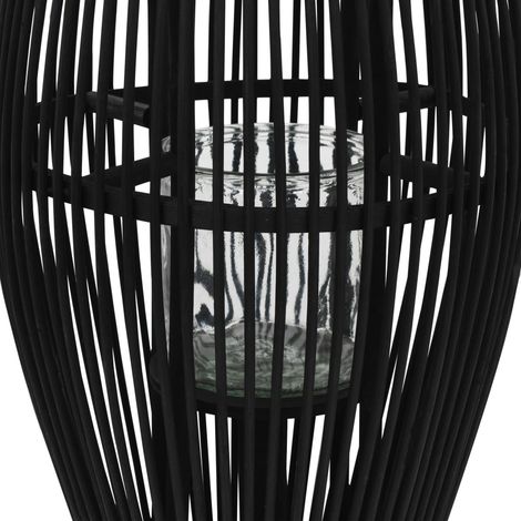 Bougeoir suspendu Bambou Noir 95 cm CFW20925 (1/5)