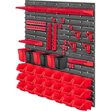 KADAX Tablero de herramientas de taller de pared 78x78cm 51 piezas Cajas de herramientas de garaje (1/5)